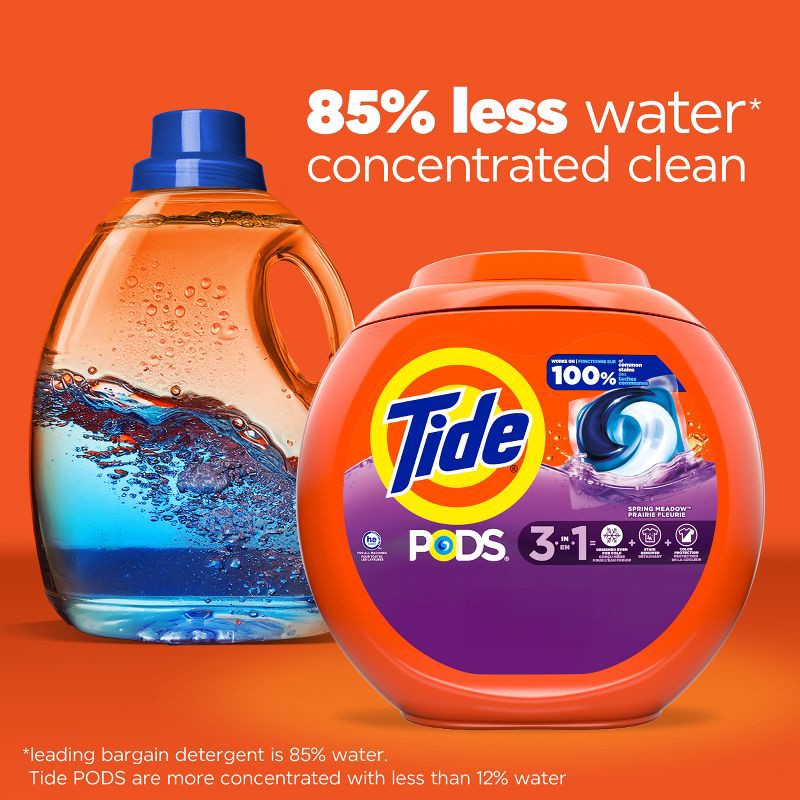 slide 8 of 13, Tide Spring Meadow HE Deep Cleaning Concentrated Laundry Detergent Pods 42 Pacs - 32oz, 32 oz