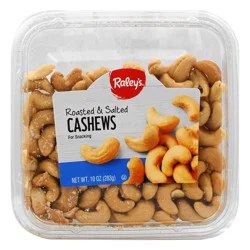 Raley's Roasted Salted Jumbo Cashews 10 oz