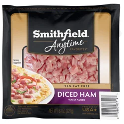 Smithfield Anytime Favorites Diced Ham, 8 oz
