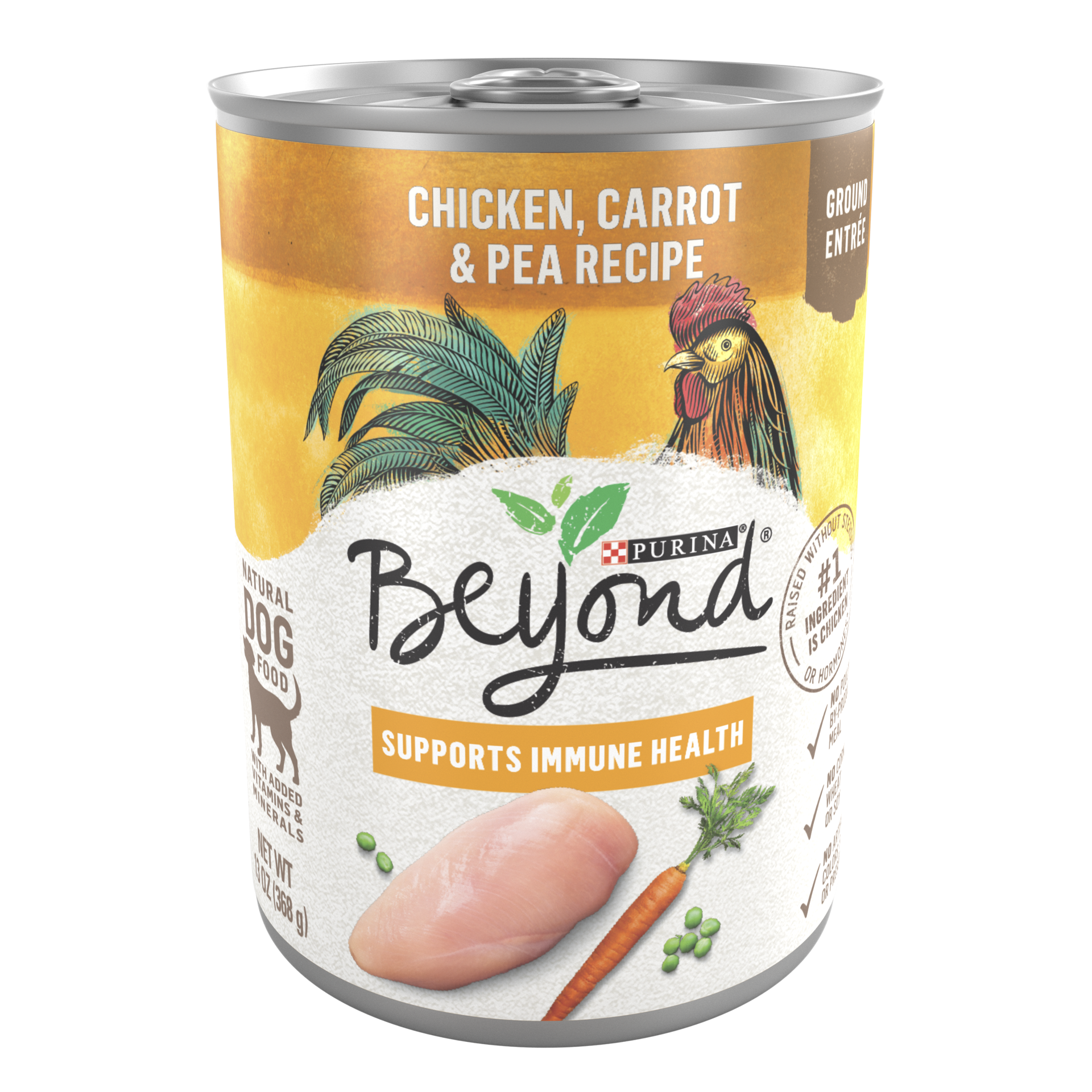 slide 1 of 7, Beyond Purina Beyond Grain Free Ground Entrée Wet Dog Food Chicken, Carrot & Pea Recipe - 13oz, 13 oz