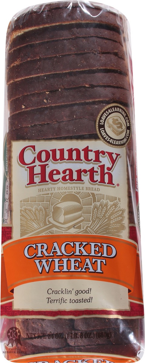slide 4 of 9, Country Hearth Cracked Wheat Bread 24 oz, 24 oz