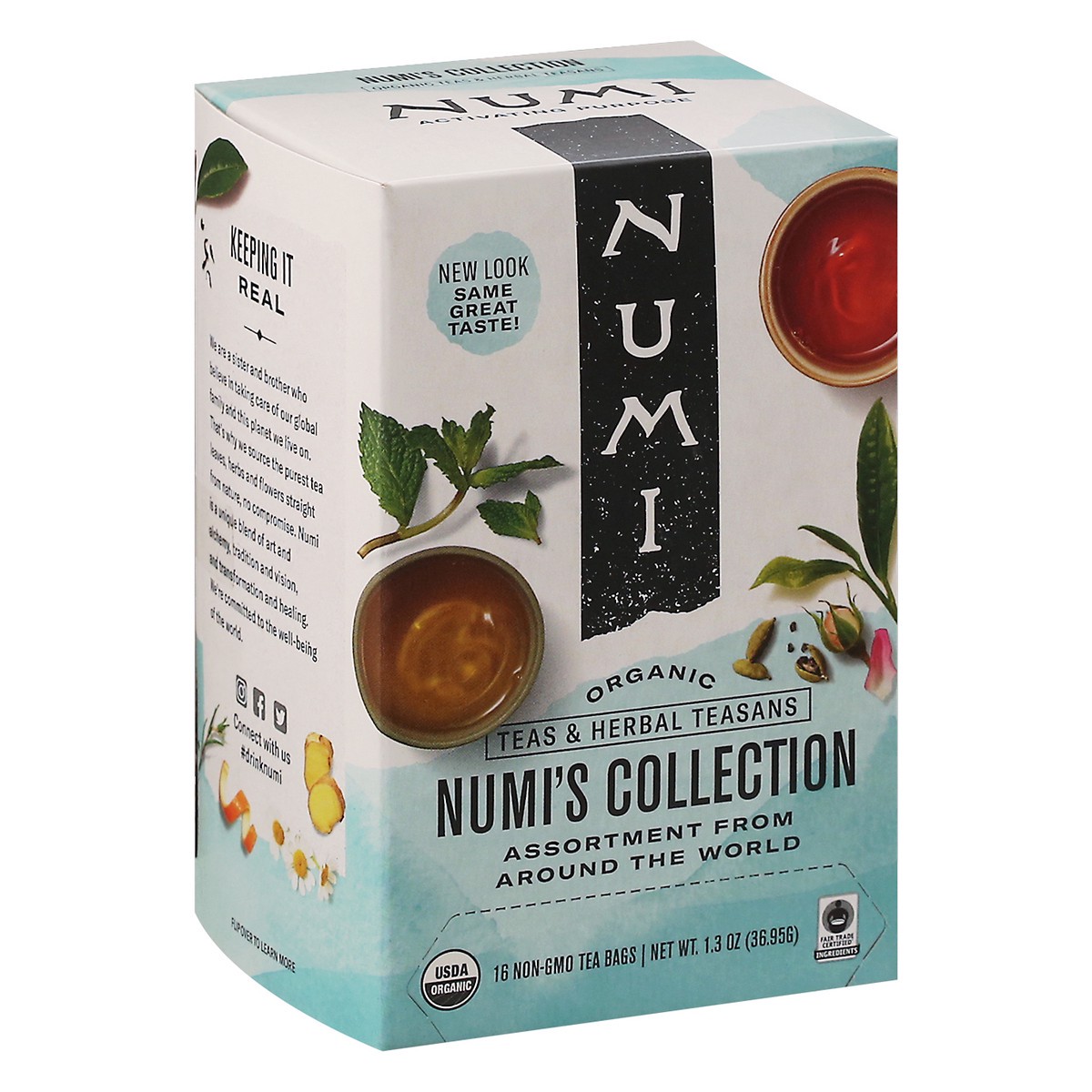 slide 2 of 9, Numi Organic Numi's Collection Teas & Herbal Teasans 16 ea, 16 ct