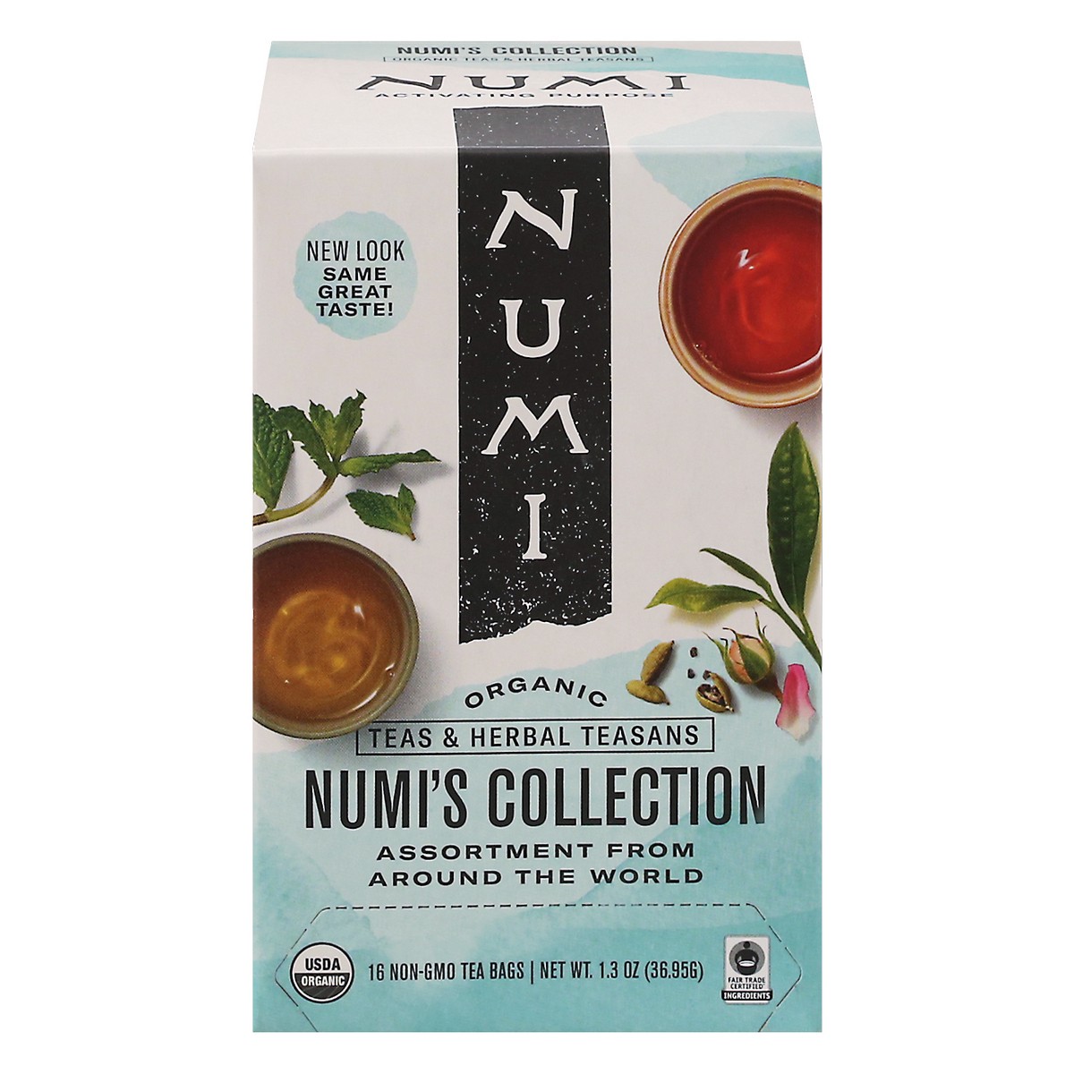 slide 1 of 9, Numi Organic Numi's Collection Teas & Herbal Teasans 16 ea, 16 ct