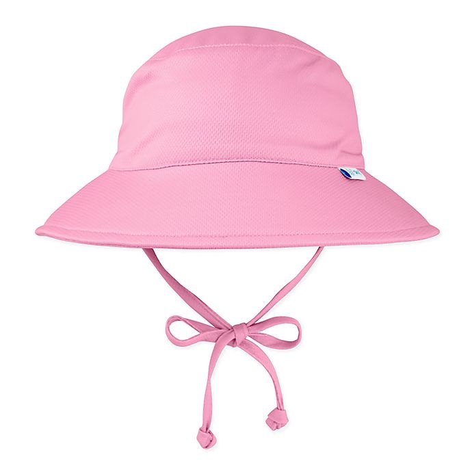 slide 1 of 3, i play. by Green Sprouts Newborn Breathable Bucket Sun Protection Hat - Pink, 1 ct