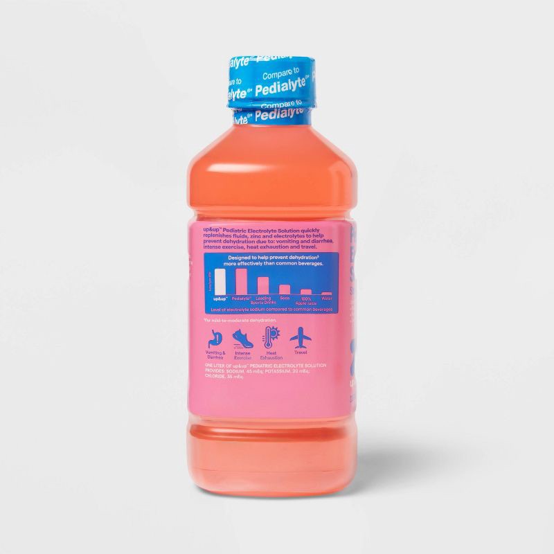 slide 5 of 6, Pediatric Oral Electrolyte Solution Strawberry - 33.8 fl oz - up&up™, 33.8 fl oz