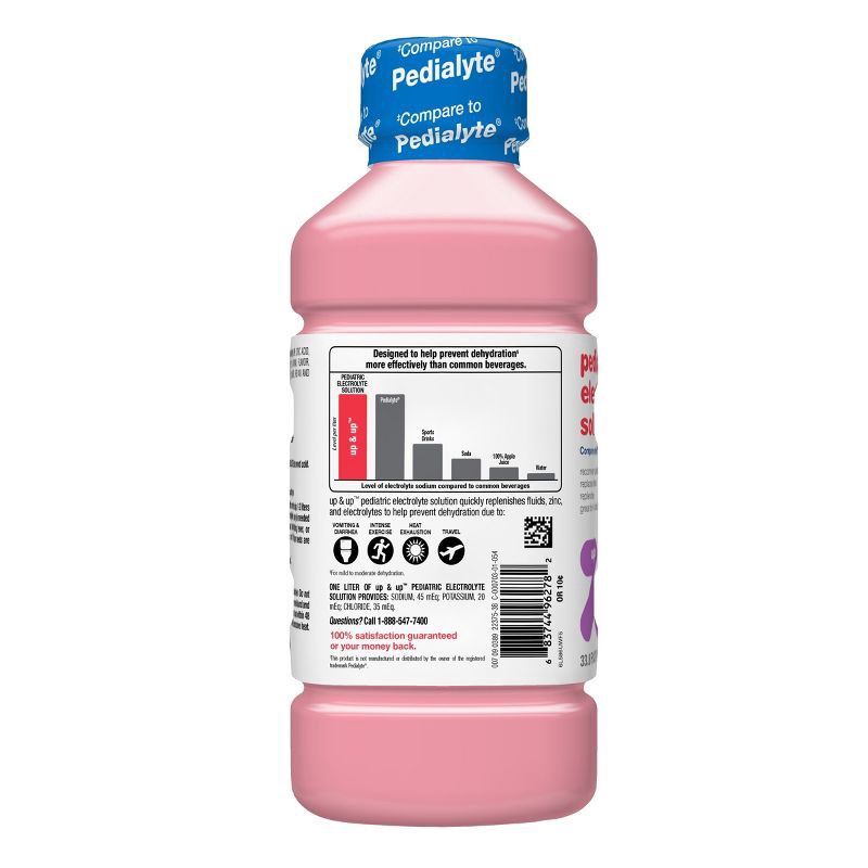 slide 6 of 6, Pediatric Oral Electrolyte Solution Strawberry - 33.8 fl oz - up&up™, 33.8 fl oz