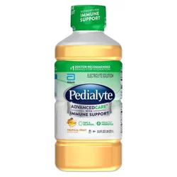 Pedialyte Advanced Care Electrolyte Solution Hydration Drink - Tropical Fruit - 33.8 fl oz
