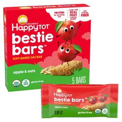 Happy Baby HappyTot Organics Bestie Bars Apple and Oats Soft-Baked Oat Bar - 5ct/0.88oz Each