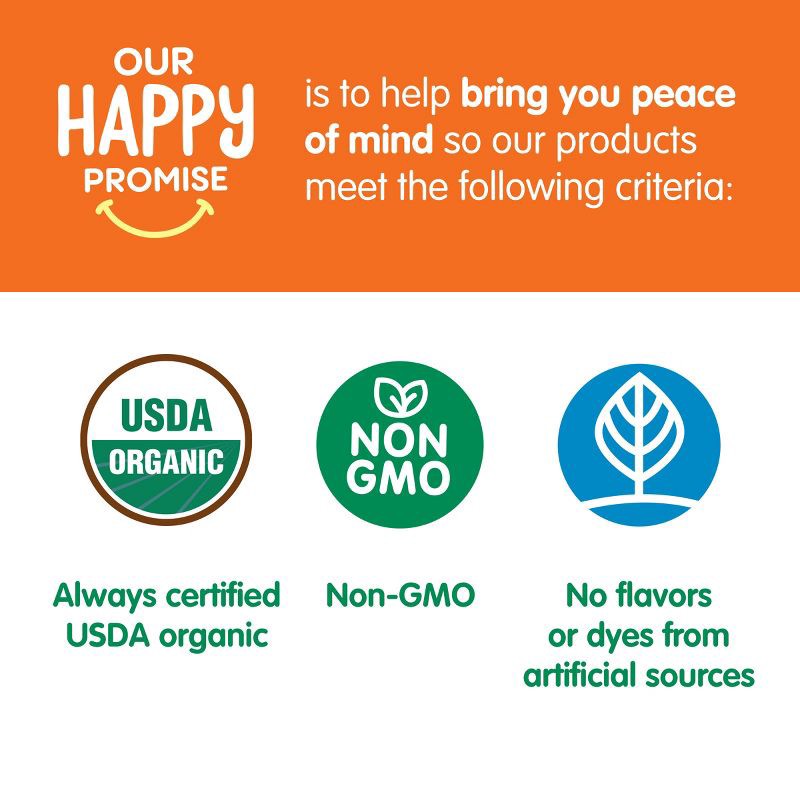 slide 6 of 16, Happy Baby HappyTot Fiber & Protein Organic Bananas and Carrots Soft-Baked Oat Bar - 5ct/0.88oz Each, 5 ct, 0.88 oz