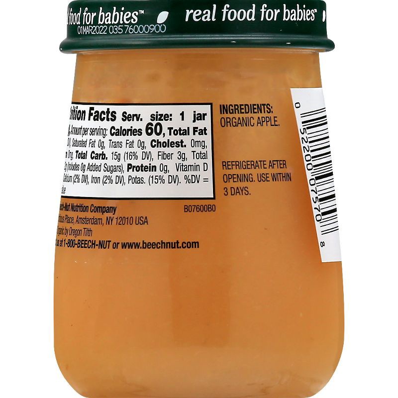 slide 9 of 9, Beech-Nut Organics Apples Baby Food Jar - 4oz, 4 oz