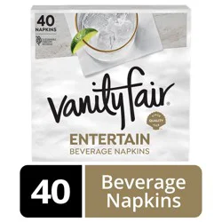 Vanity Fair Entertain Paper Beverage Napkins, 480 Count