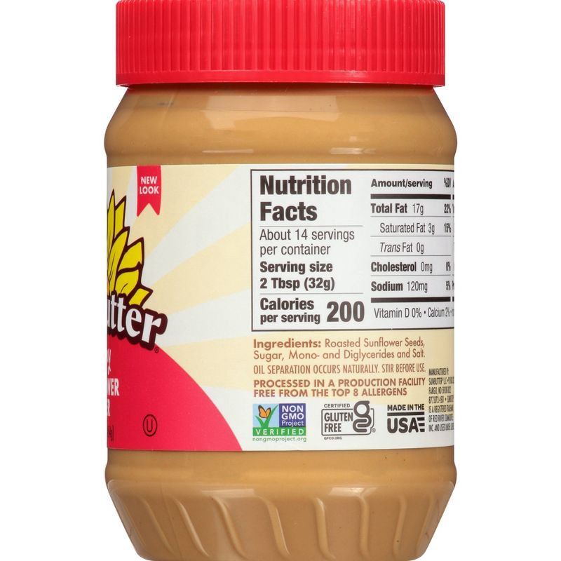 slide 4 of 8, SunButter Creamy Sunflower Butter - 16oz, 16 oz