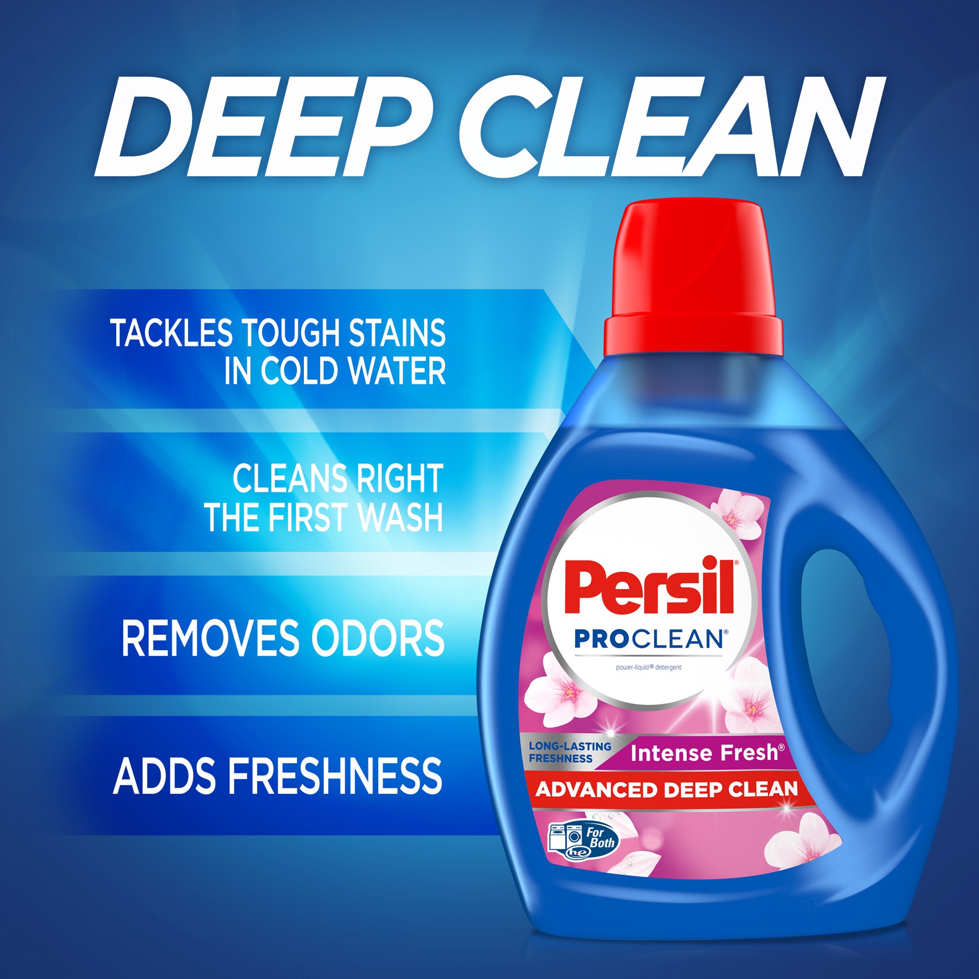 slide 3 of 3, Persil Intense Fresh Everyday Clean Liquid Laundry Detergent, 150 Fluid Ounces, 96 Loads, 150 fl oz