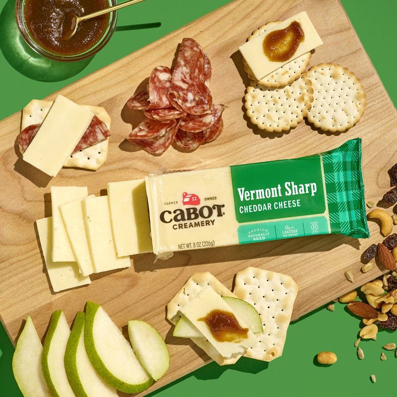slide 3 of 11, Cabot Creamery Vermont Sharp Cheddar Cheese - 8oz, 8 oz