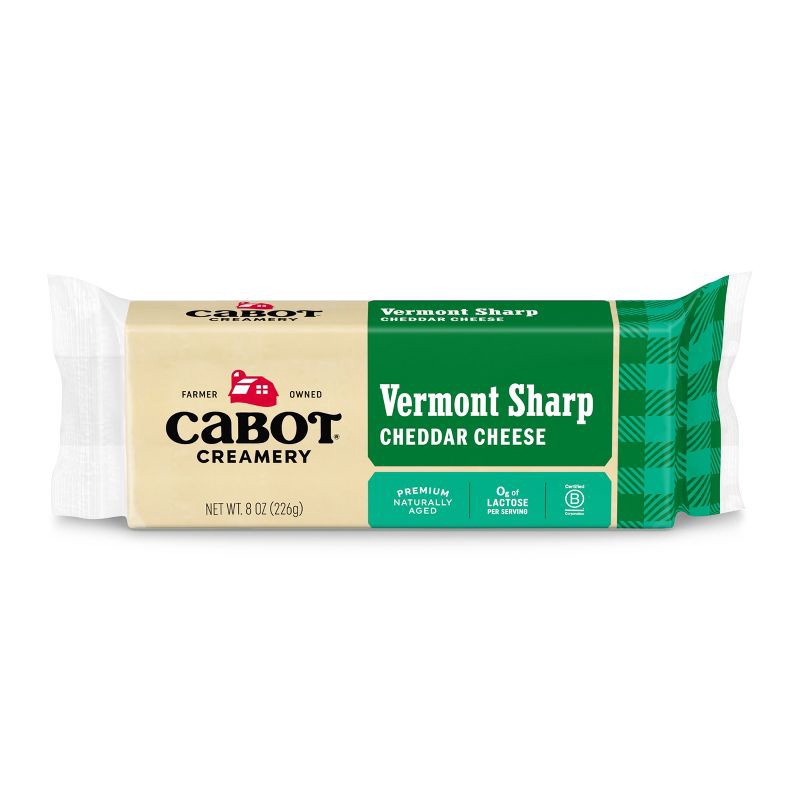slide 1 of 11, Cabot Creamery Vermont Sharp Cheddar Cheese - 8oz, 8 oz