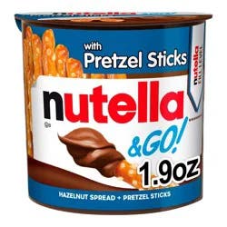 Nutella & Go! Hazelnut Spread & Pretzel Sticks - 1.9oz: Creamy
