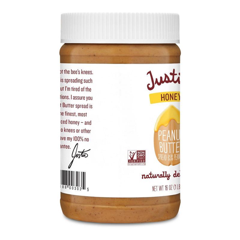 slide 4 of 6, Justin's Honey Peanut Butter Blend - 16oz, 16 oz