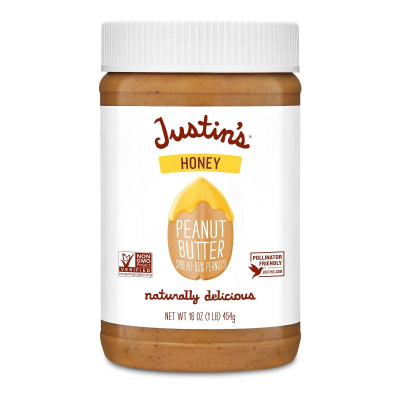 slide 1 of 6, Justin's Honey Peanut Butter Blend - 16oz, 16 oz