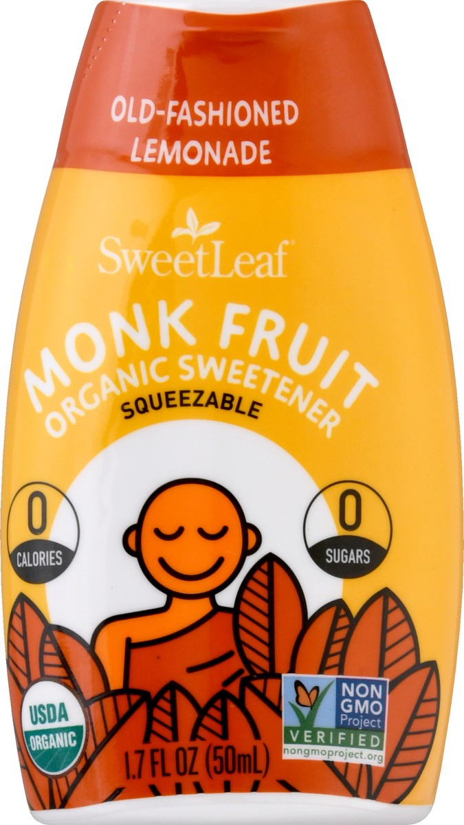 slide 7 of 13, SweetLeaf Organic Old Fashioned Lemonade Monk Fruit Sweetener, 1.62 fl oz