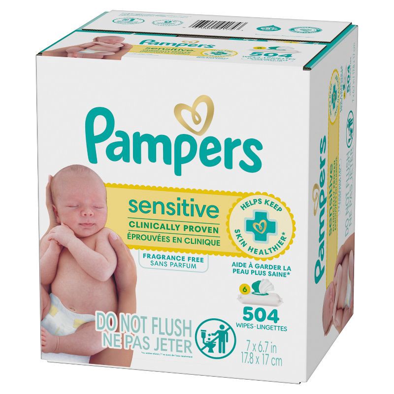 slide 15 of 16, Pampers Sensitive Baby Wipes - 504ct, 504 ct