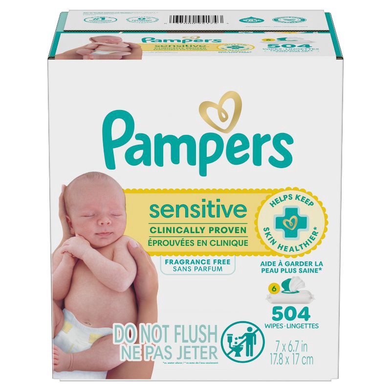 slide 16 of 16, Pampers Sensitive Baby Wipes - 504ct, 504 ct
