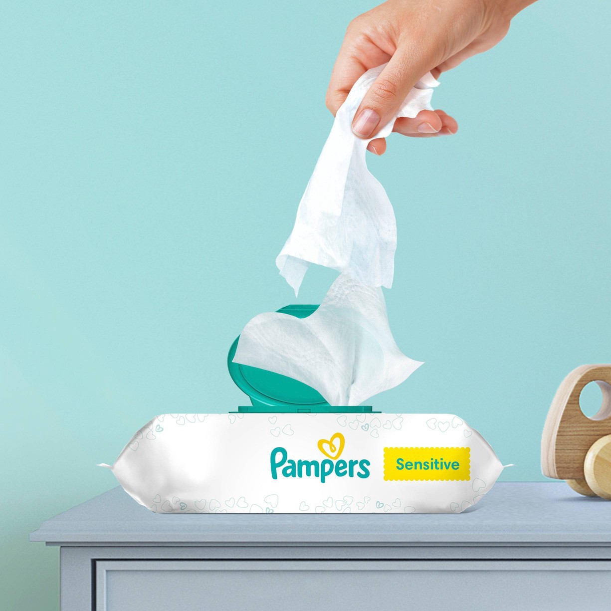 slide 5 of 9, Pampers Sensitive Baby Wipes - 504ct, 504 ct