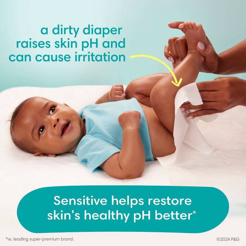 slide 6 of 14, Pampers Sensitive Baby Wipes - 504ct, 504 ct