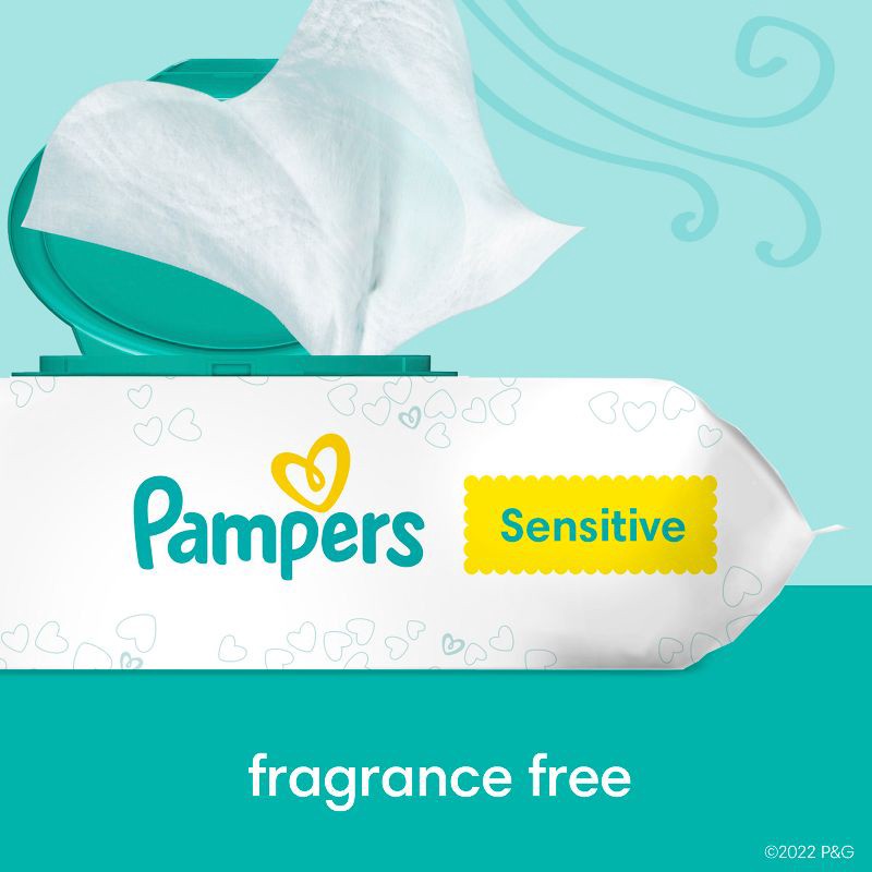 slide 6 of 10, Pampers Sensitive Baby Wipes - 504ct, 504 ct