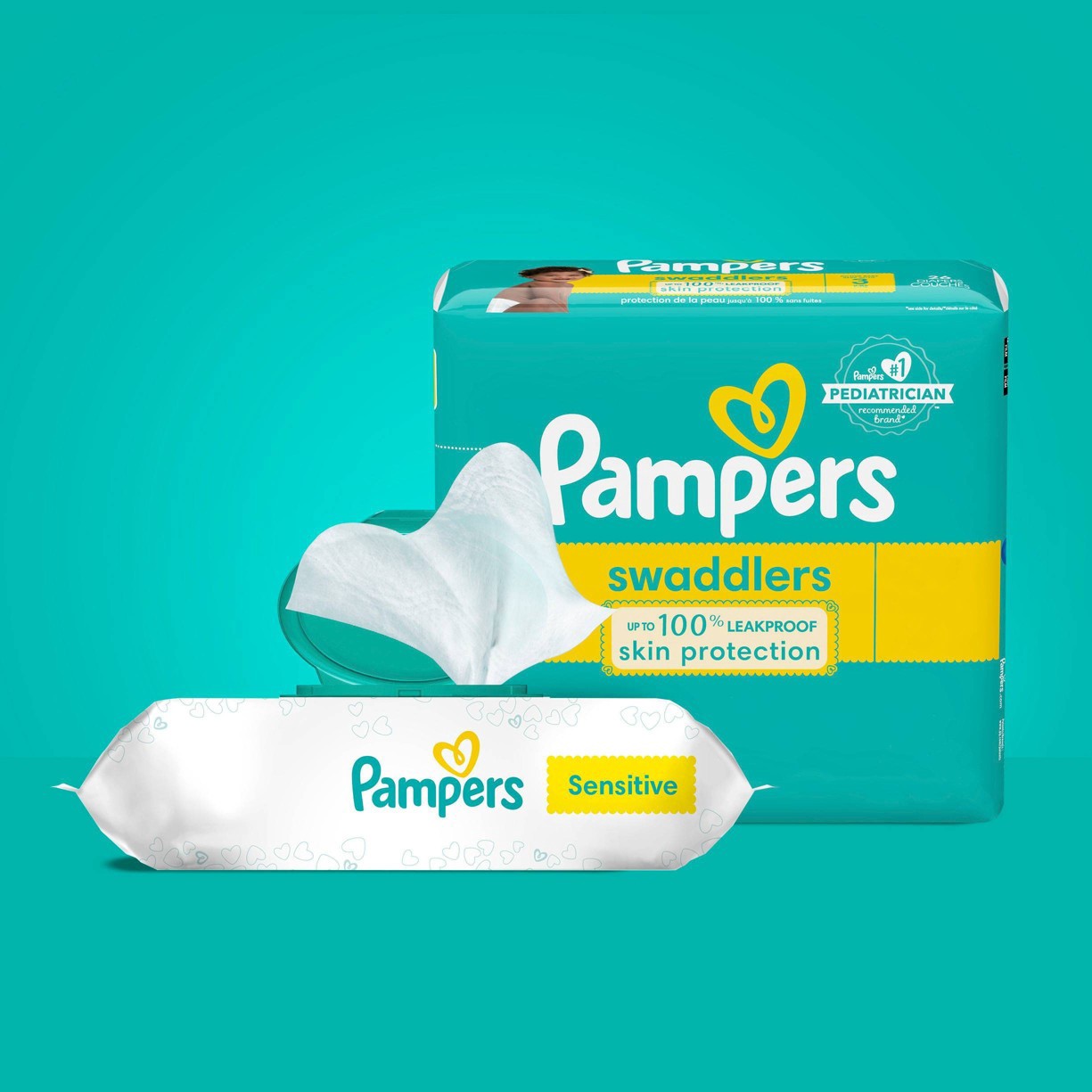 slide 6 of 9, Pampers Sensitive Baby Wipes - 504ct, 504 ct
