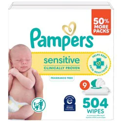 Pampers Sensitive Baby Wipes - 504ct