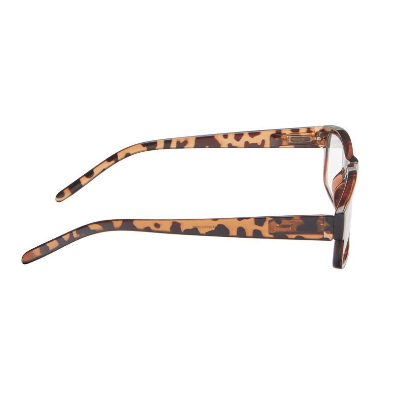 slide 4 of 6, ICU Eyewear Wink Highland Reading Glasses - Tortoise Rectangle +1.25, 1 ct