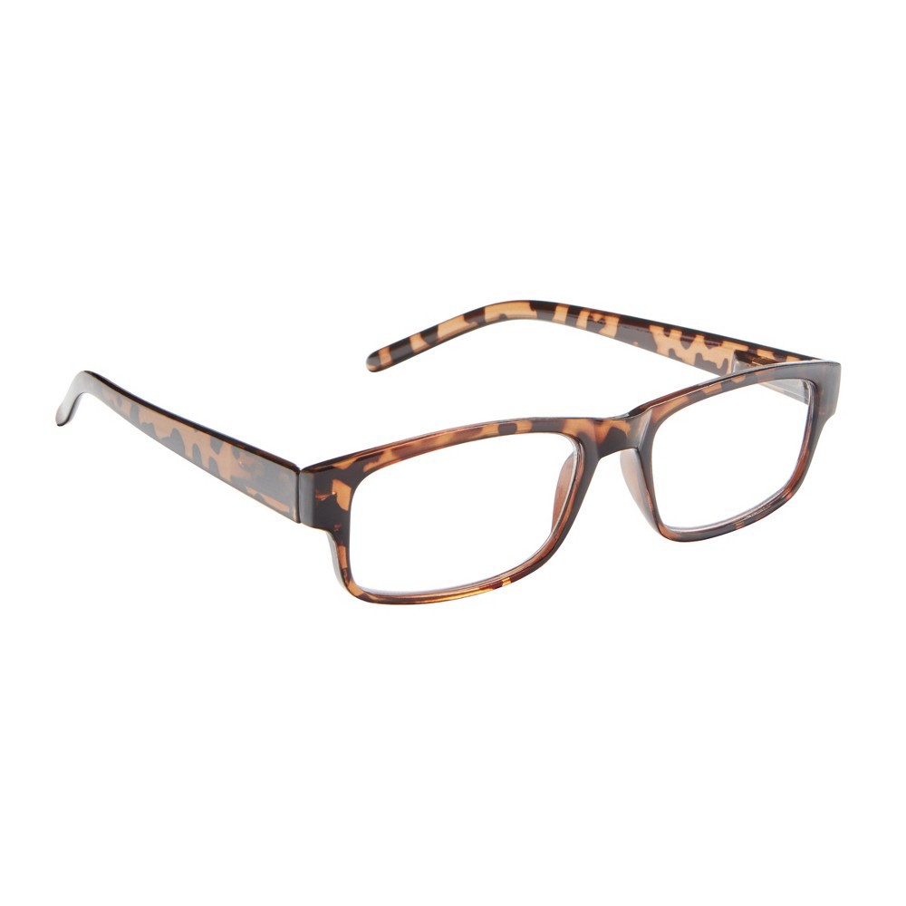 slide 3 of 7, ICU Eyewear Wink Highland Tortoise Rectangle Reading Glasses +2.00, 1 ct