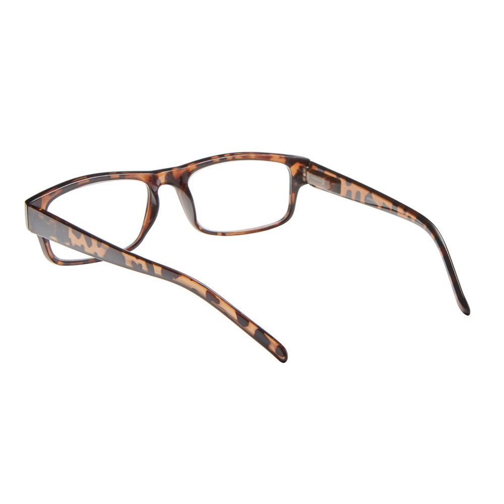 slide 5 of 7, ICU Eyewear Wink Highland Tortoise Rectangle Reading Glasses +2.00, 1 ct