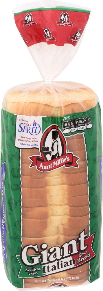 slide 1 of 1, Aunt Millie's Deluxe Seedless Italian Bread, 24 oz