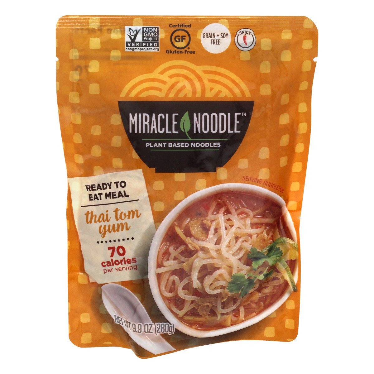 slide 1 of 1, Miracle Noodle Kitchen Rte Meal Thai Tom Yum, 10 oz