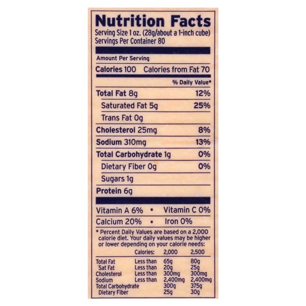 slide 8 of 9, Land O Lakes Sharp Cheddar American Cheese, per lb