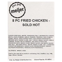 slide 3 of 5, Fresh from Meijer Fried Chicken, 8 Piece Sold Hot, 8 ct