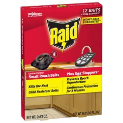 Raid Double Control Indoor Small Roach Killer with Egg Stoppers - 12+3ct