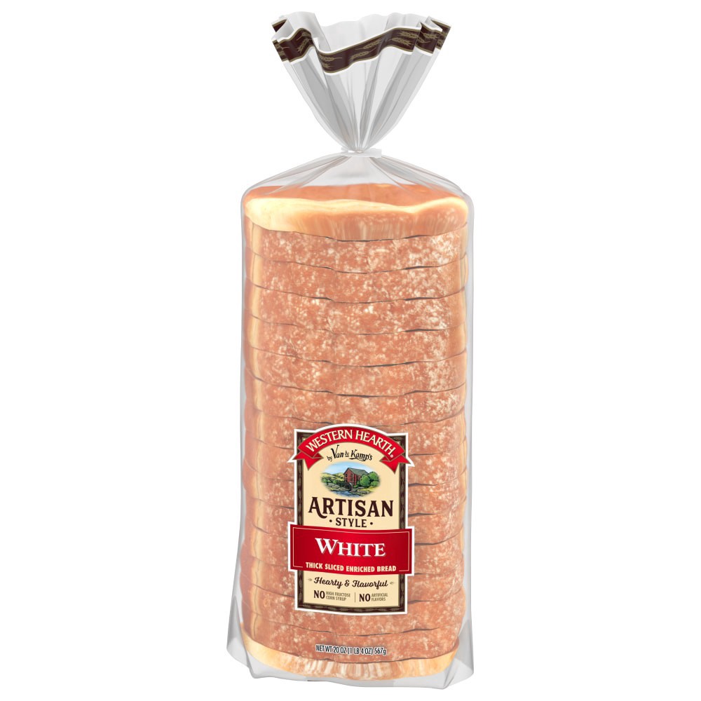 slide 1 of 1, Western Hearth Artisan Style White Bread, 20 oz