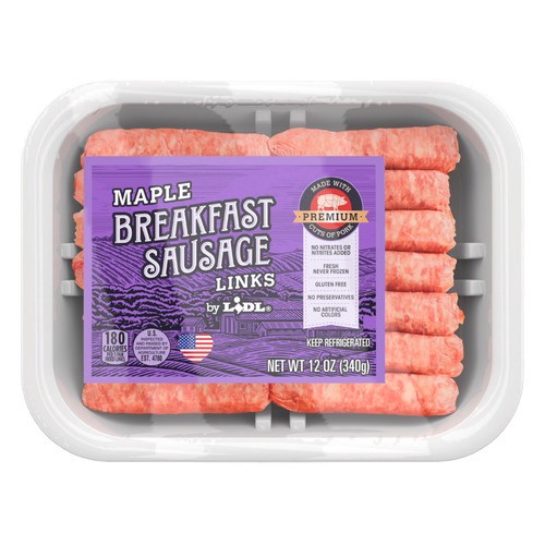 slide 1 of 1, maple breakfast sausage links, 12 oz