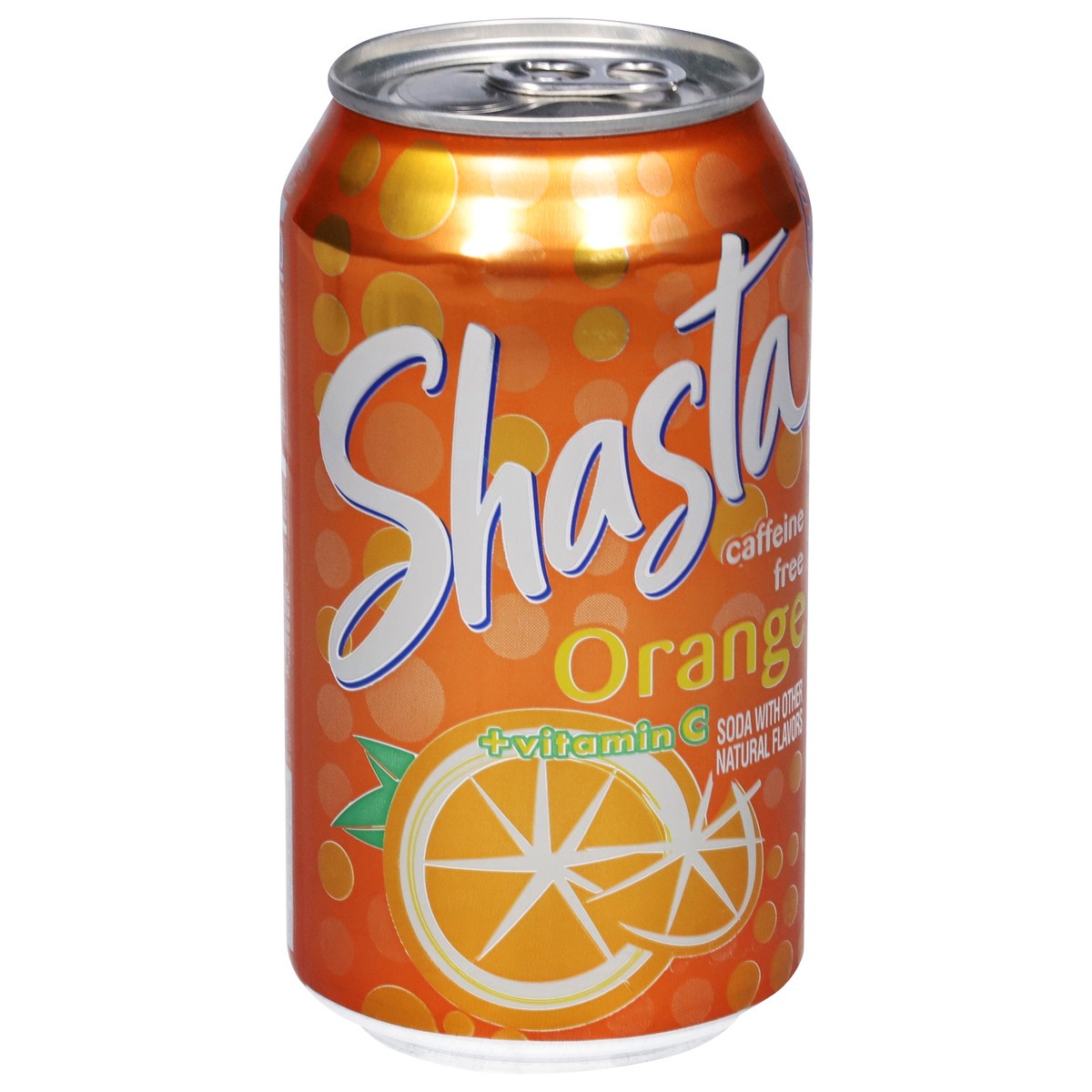 slide 2 of 9, Shasta Caffeine Free + Vitamin C Orange Soda 12 fl oz, 12 oz