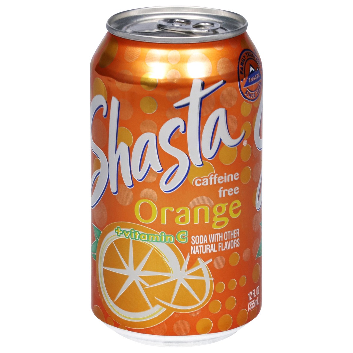 slide 3 of 9, Shasta Caffeine Free + Vitamin C Orange Soda 12 fl oz, 12 oz