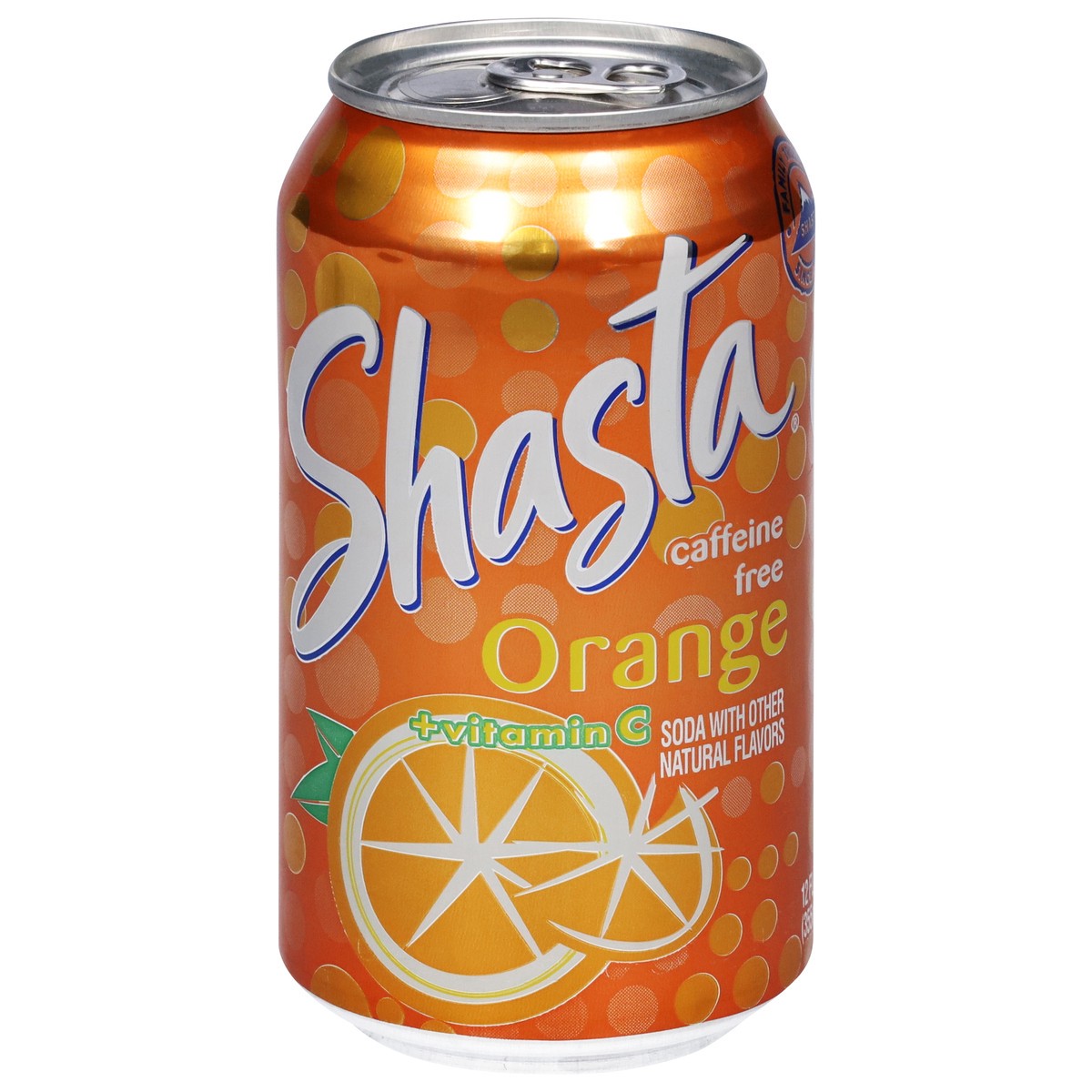 slide 1 of 9, Shasta Caffeine Free + Vitamin C Orange Soda 12 fl oz, 12 oz