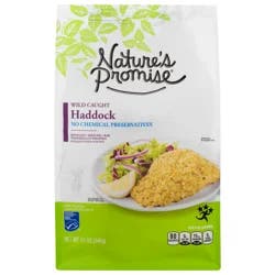 Nature's Promise Wild Boneless Skinless Haddock Fillets apx 3-4 ct Frozen