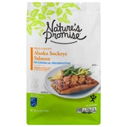 Nature's Promise Wild Caught Boneless Skin-On Alaska Sockeye Salmon Frozen