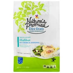 Nature's Promise Wild Caught Boneless Skinless Halibut - apx 2 ct Frozen