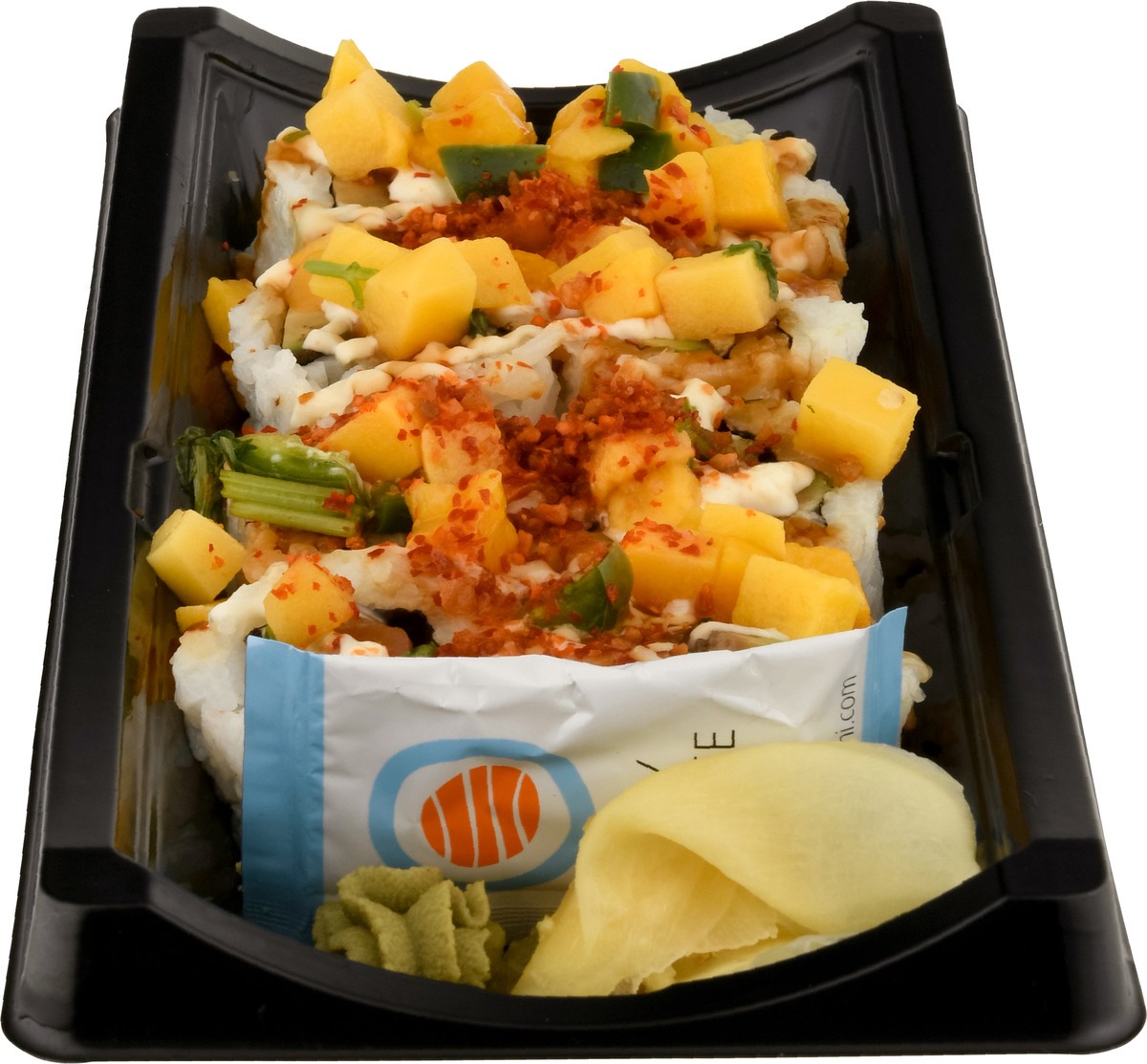 slide 3 of 9, Hissho Sushi Chili Lime Mango Salmon Roll 9.1 oz, 9.1 oz