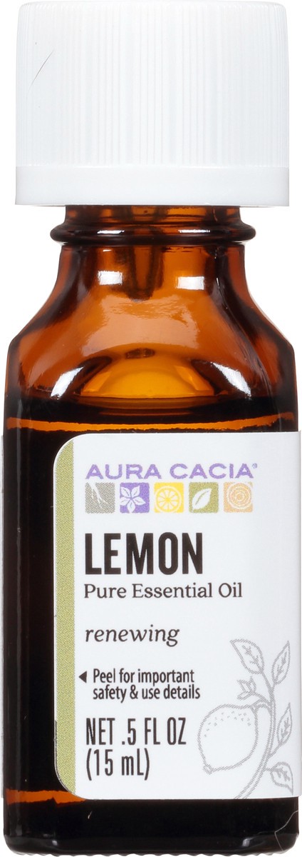 slide 1 of 3, Aura Cacia Lemon Essential Oil, 0.5 oz