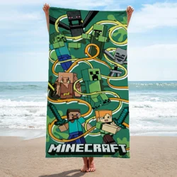 Minecraft Funtage Graphic Beach Towel