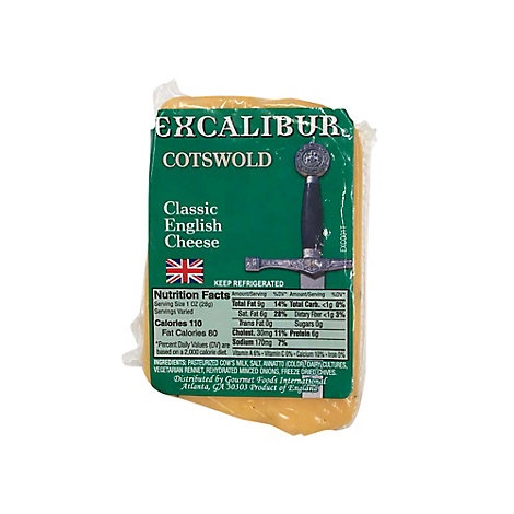 slide 1 of 1, Long Clawson Cotswold Onion/Chive Cheese Pre Weighed, 0.5 lb